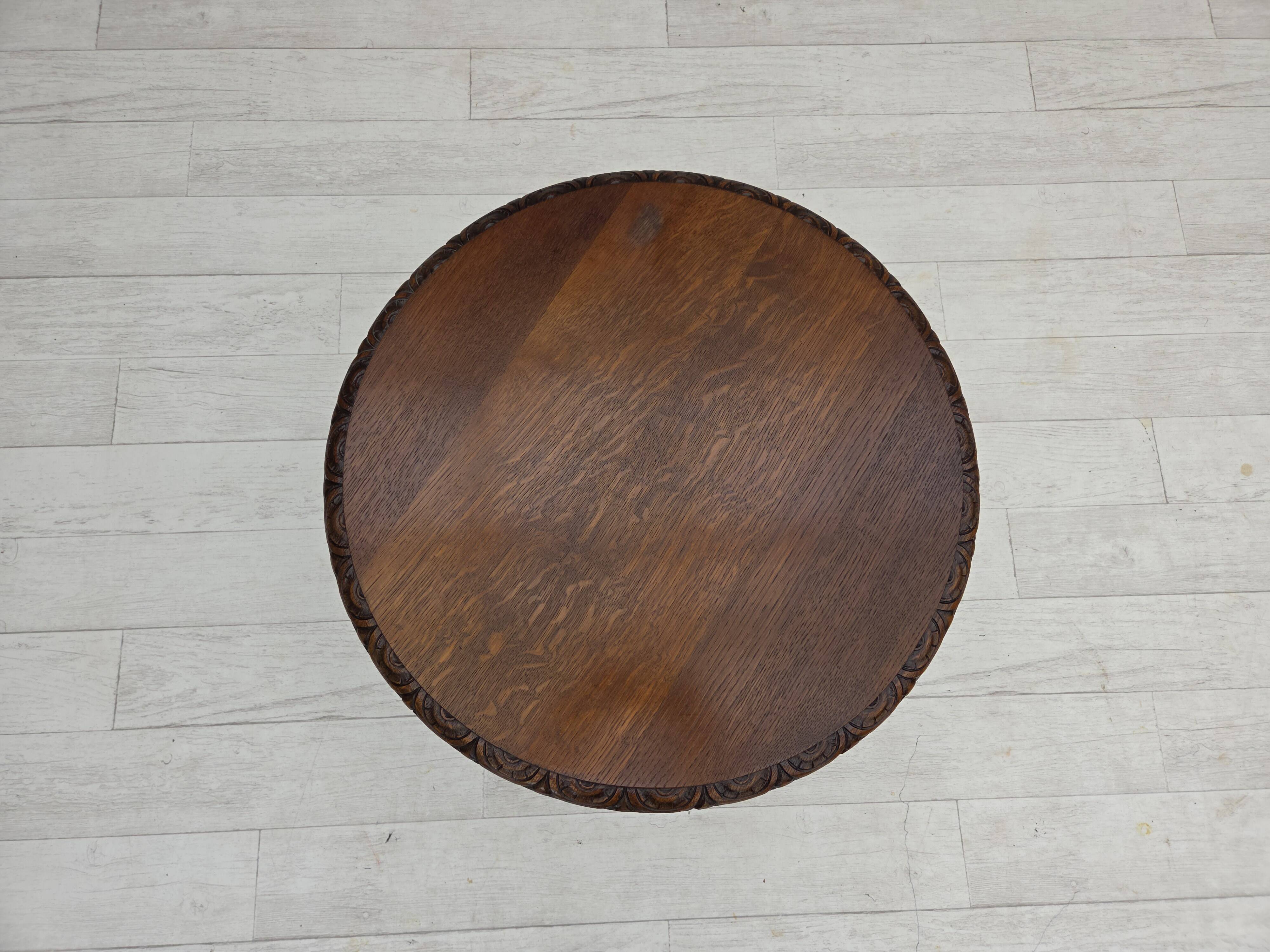 1930s, Scandinavian side cabinet, dark oak wood.