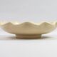 Coupe et boîte Longwy en émaux craquelés beige à décor doré
