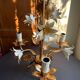 Lustre métal fleurs 3 feux