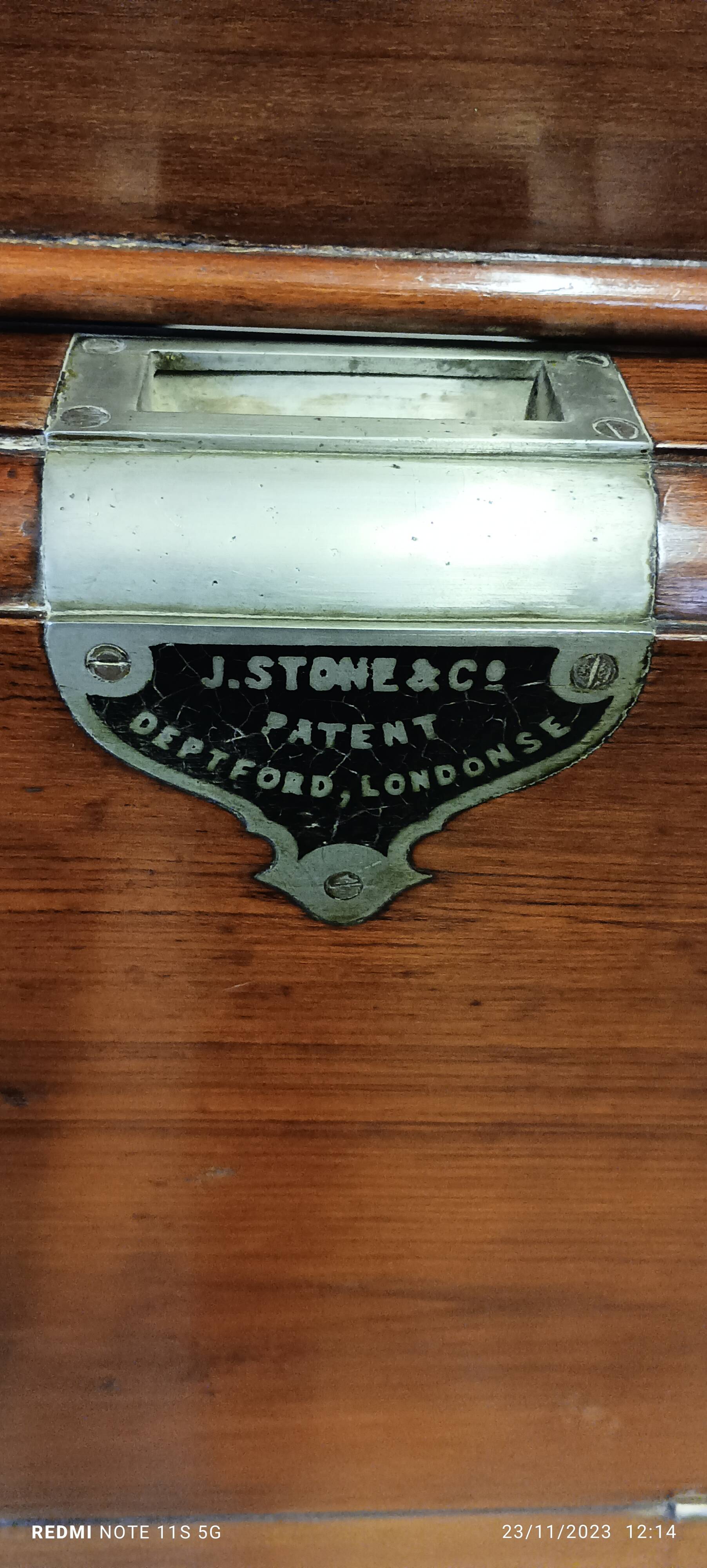 mahogany boat toilet cabinet