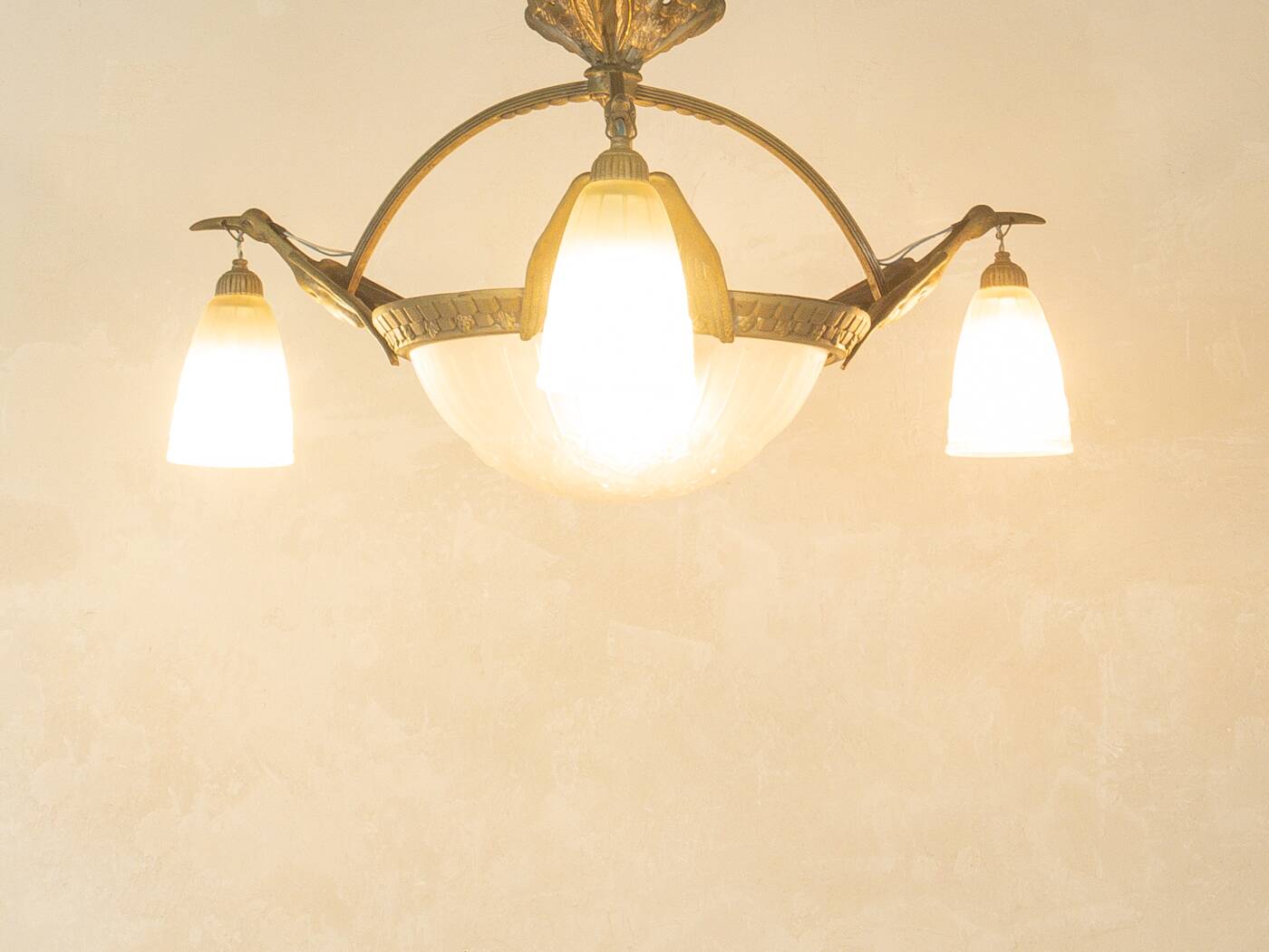 Lumière de plafond Art Déco des années 1920