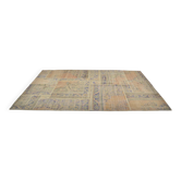 Beige Handknotted Vintage Floor Rug sku 3042