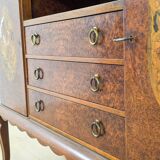 Buffet in marquetry of elm – Refined cabinetmaking work from 1940