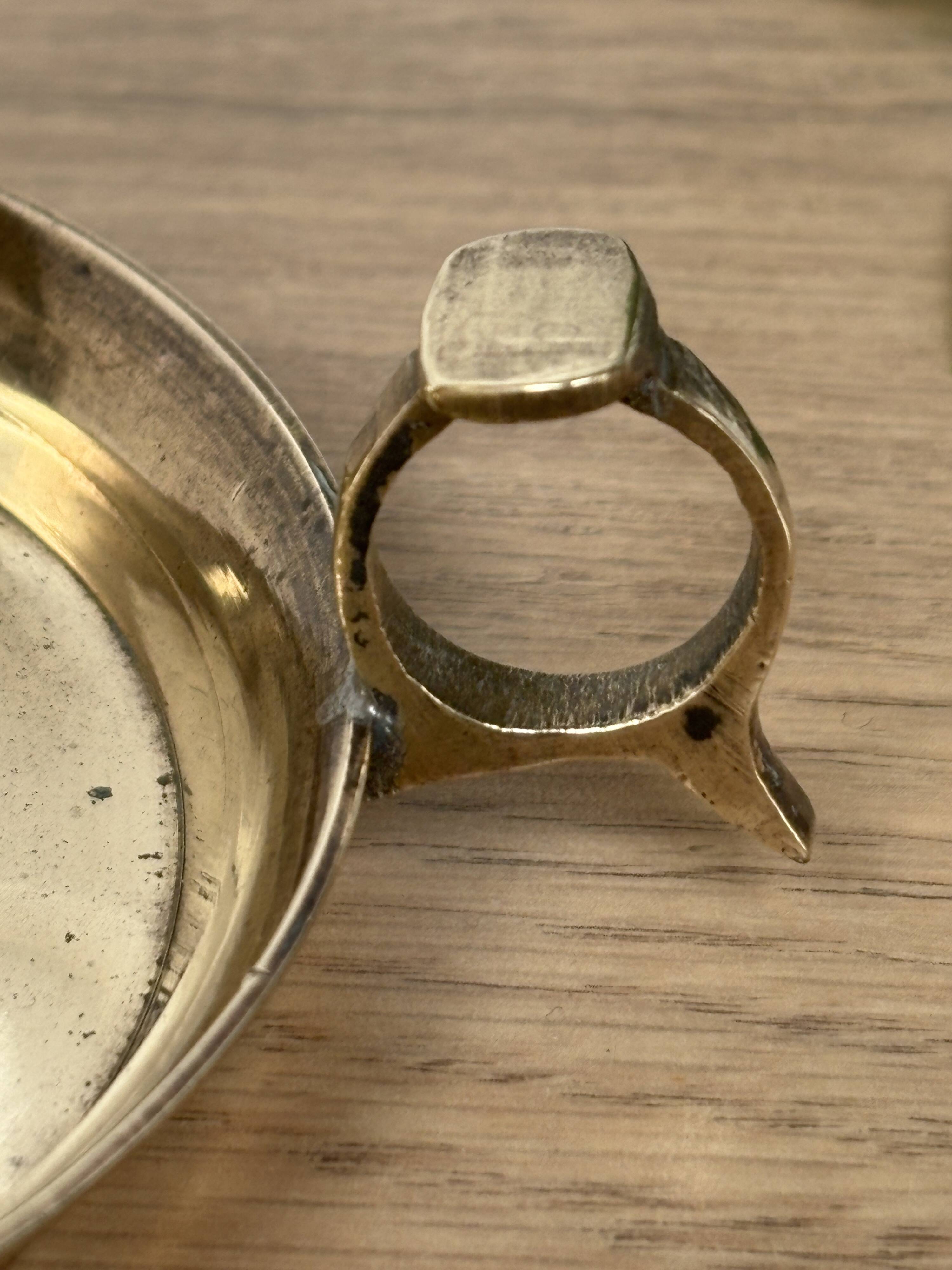 Candle holder on a sleeper