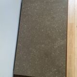 Vintage wooden chest of drawers with three drawers and brown marble top