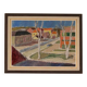 Swedish Oil on Panel – “Street Jämtland” by John Hedman (1913–1994)