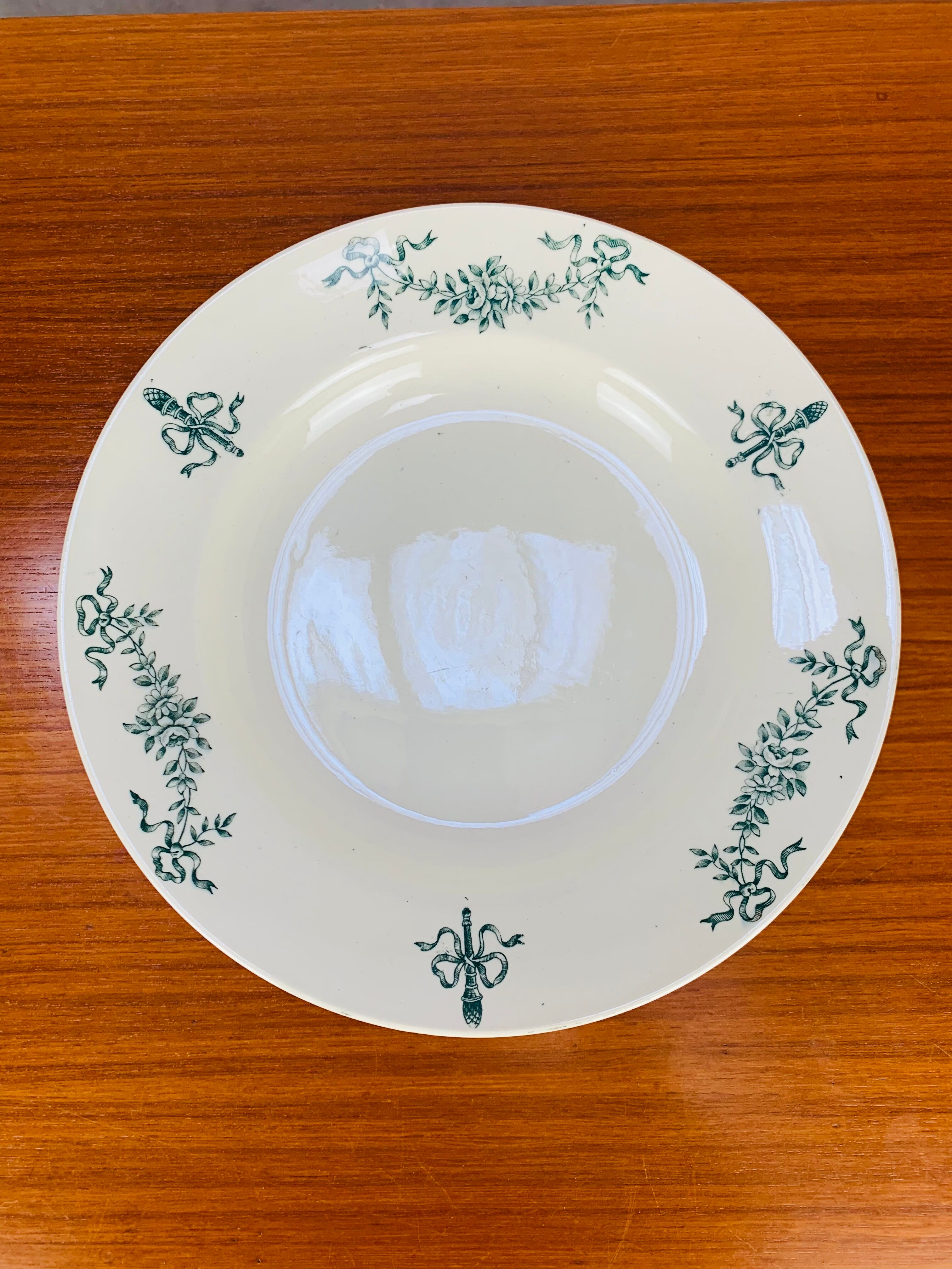 6 Sapho Lonchamp soup plates, iron earth