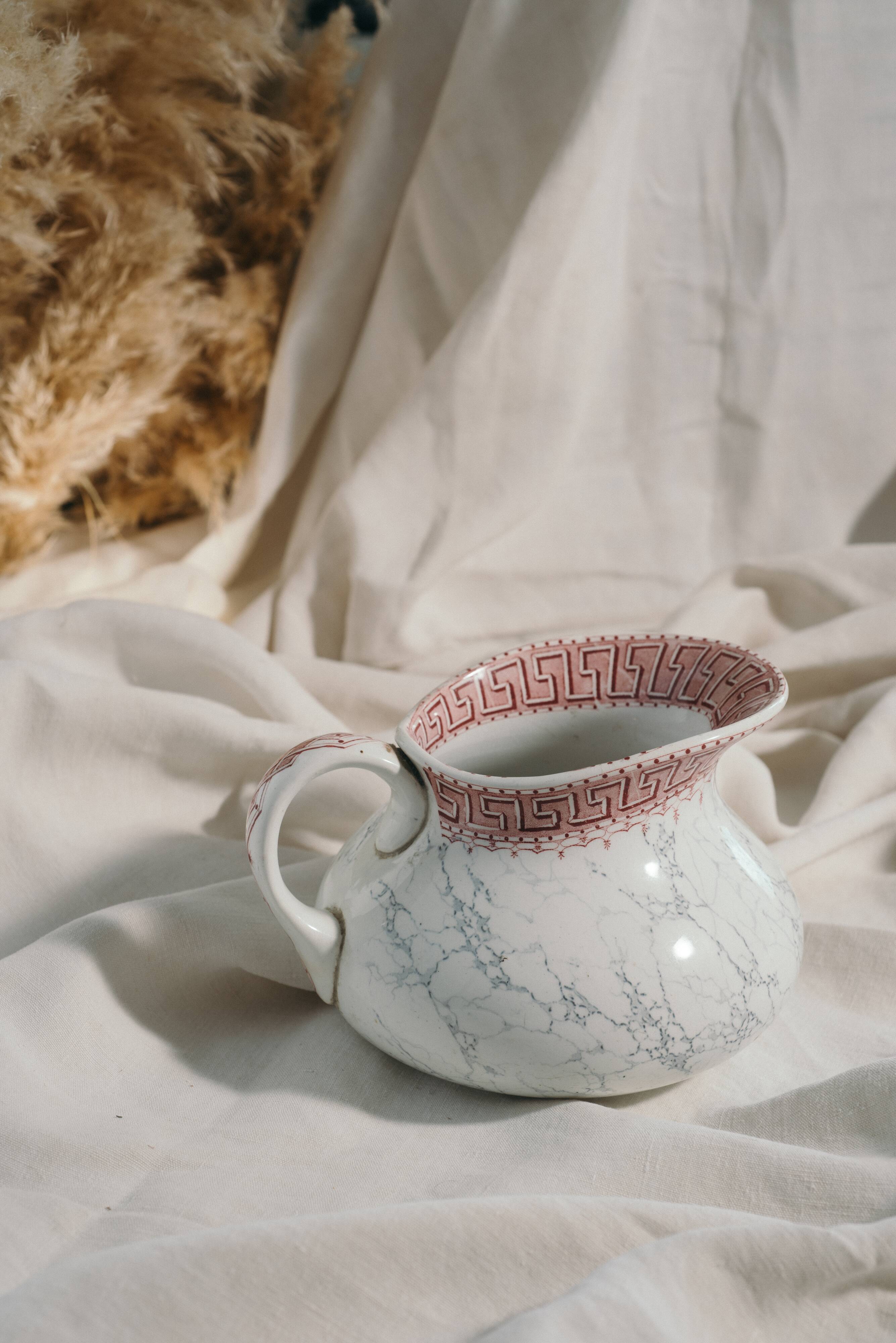KG Lunéville ironstone toilet jug, Athens model