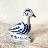Porcelain bird, flower vase