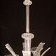Extraordinary Art Decò Barovier e Toso Chandelier, Murano “Bubble” Glass, 1940s