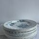 Set of 10 flat plates Terre de Fer XIXth, "Madrid"