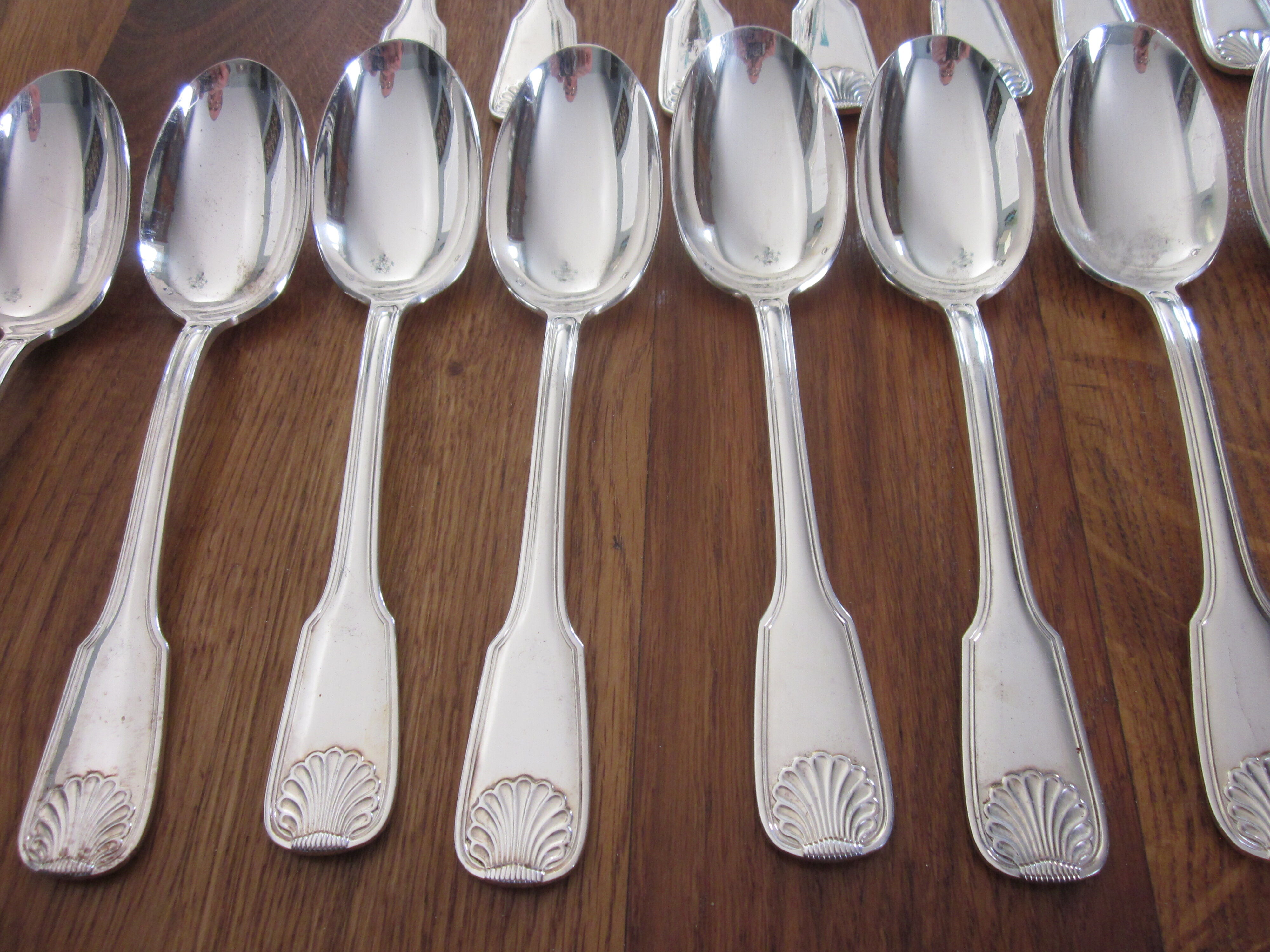 Silver metal menagere 50 pieces