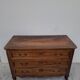 Louis XV style commode in solid walnut, 19th century rustic.