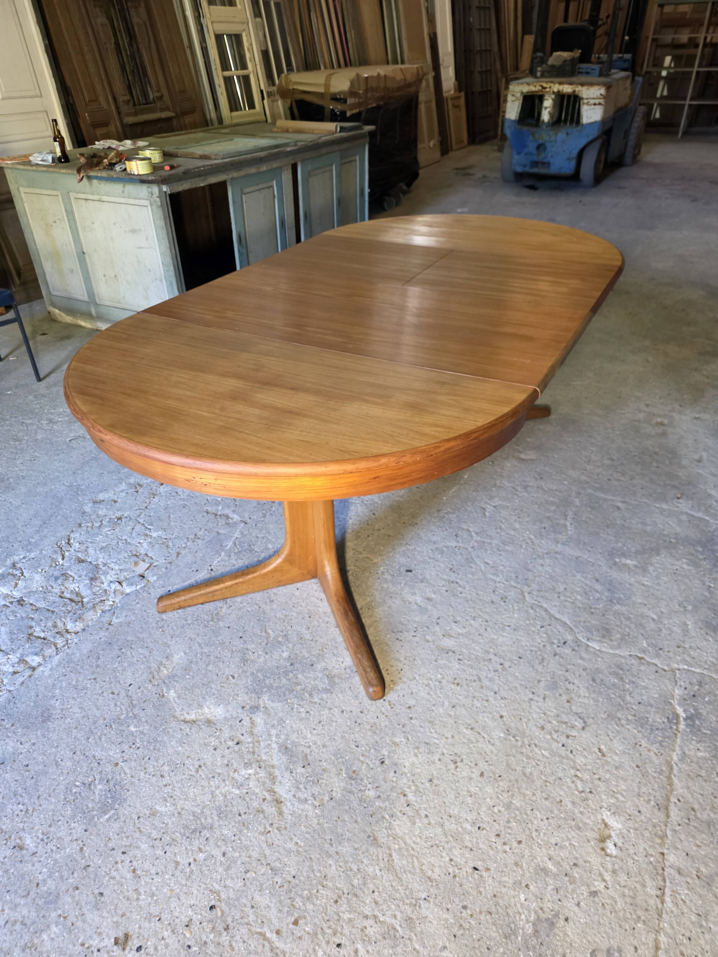 Table Baumann extensible en teck des années 60