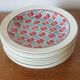 Set of 10 hollow plates in Creil and Montereau earthenware HBCM model Yves