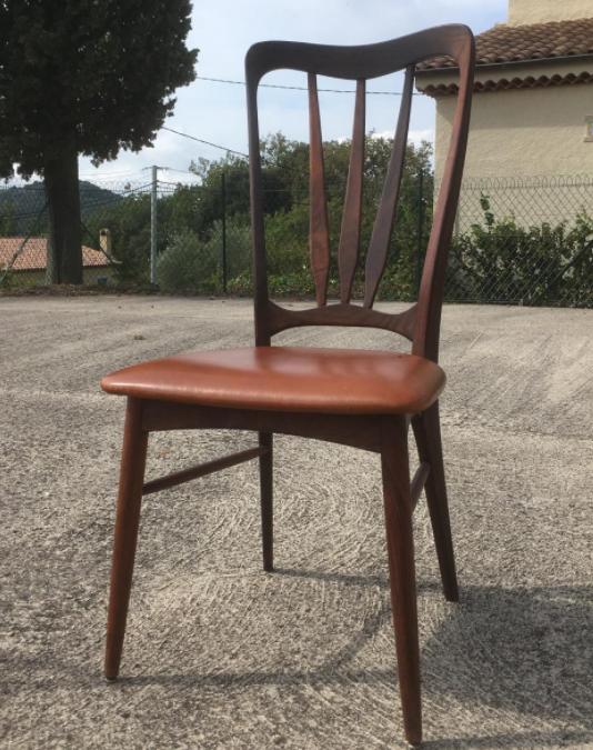 Set of 6 chairs Danish rosewood Estampillees twentieth century