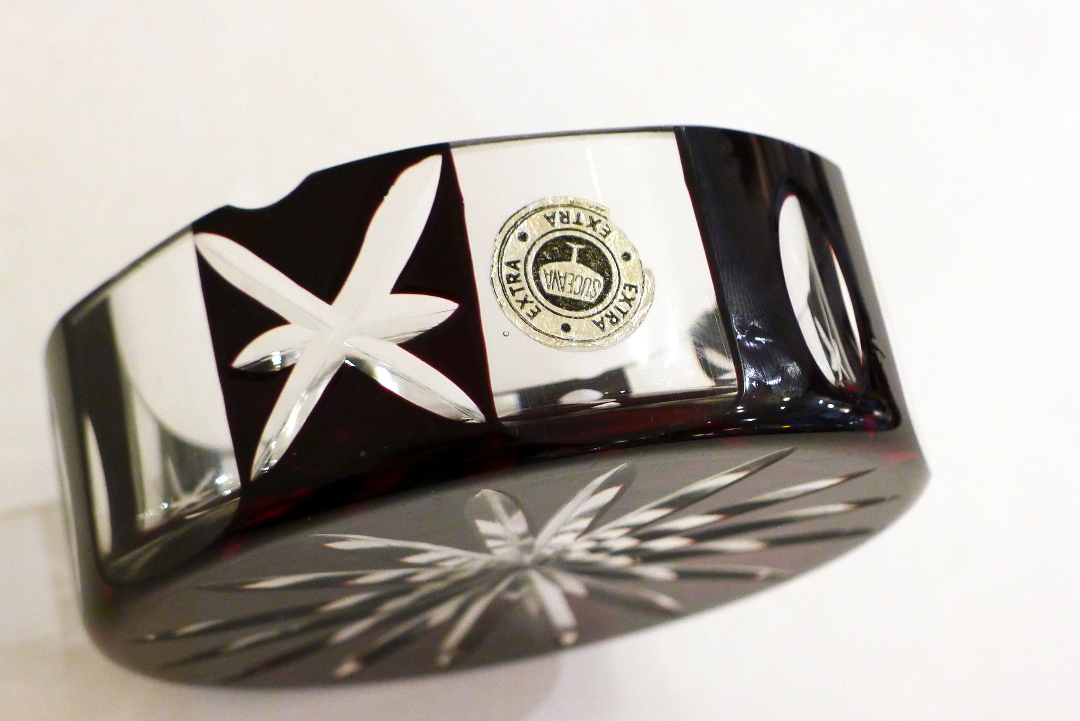 Bohemian Crystal Ashtray