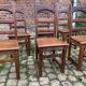 Set of 6 oak chairs