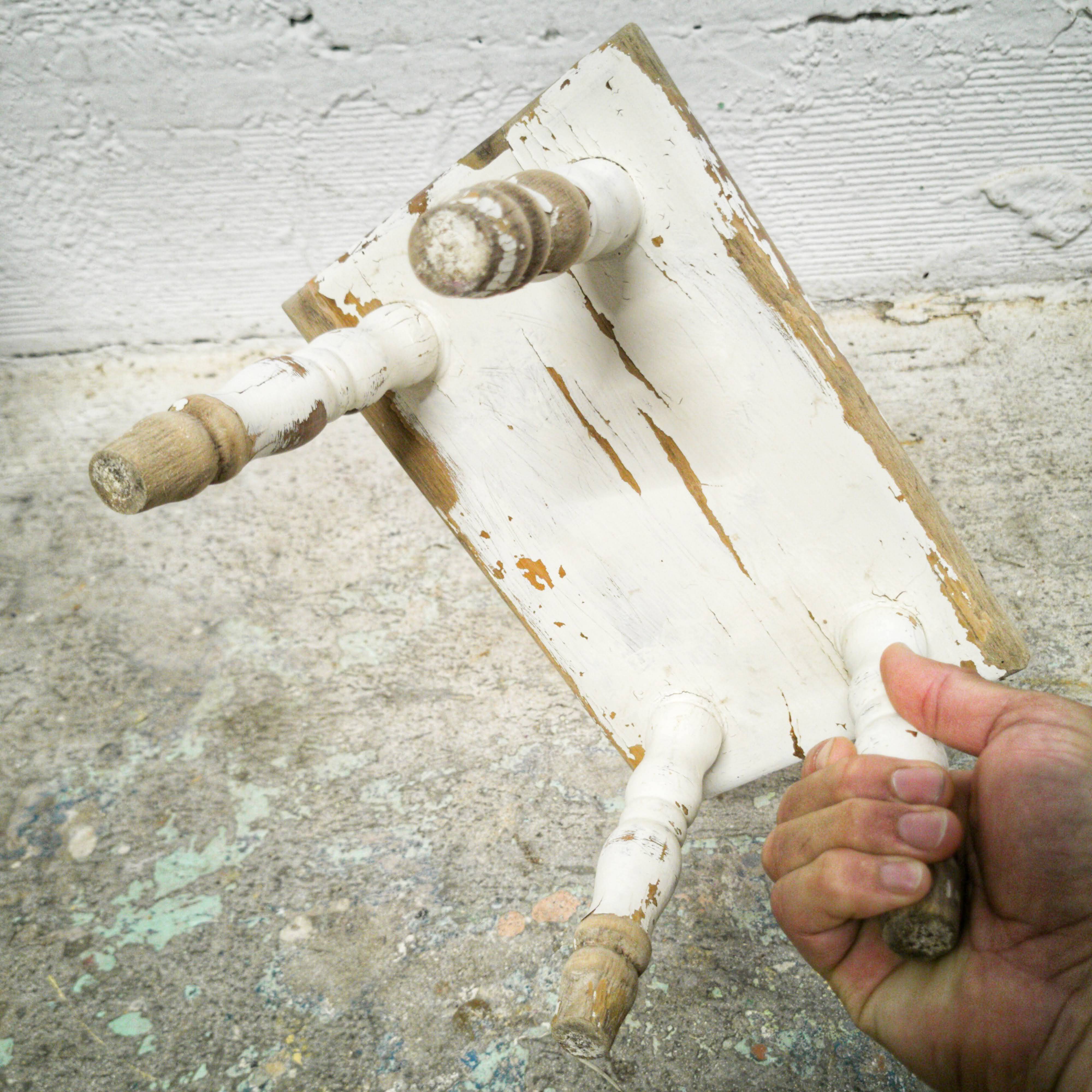 Small wooden stool / footrest