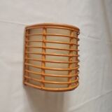 Vintage bamboo wall lamp
