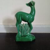 Poët-Laval ceramic fawn signed Jean Art-Déco