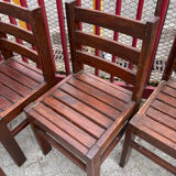 Set of 8 Antique Brutalist Dining Chairs