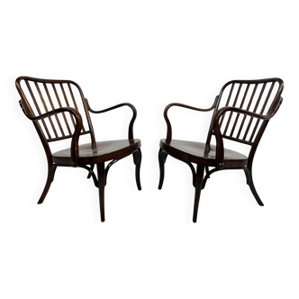 Art Deco armchairs A752F by Jozef Frank for Thonet
