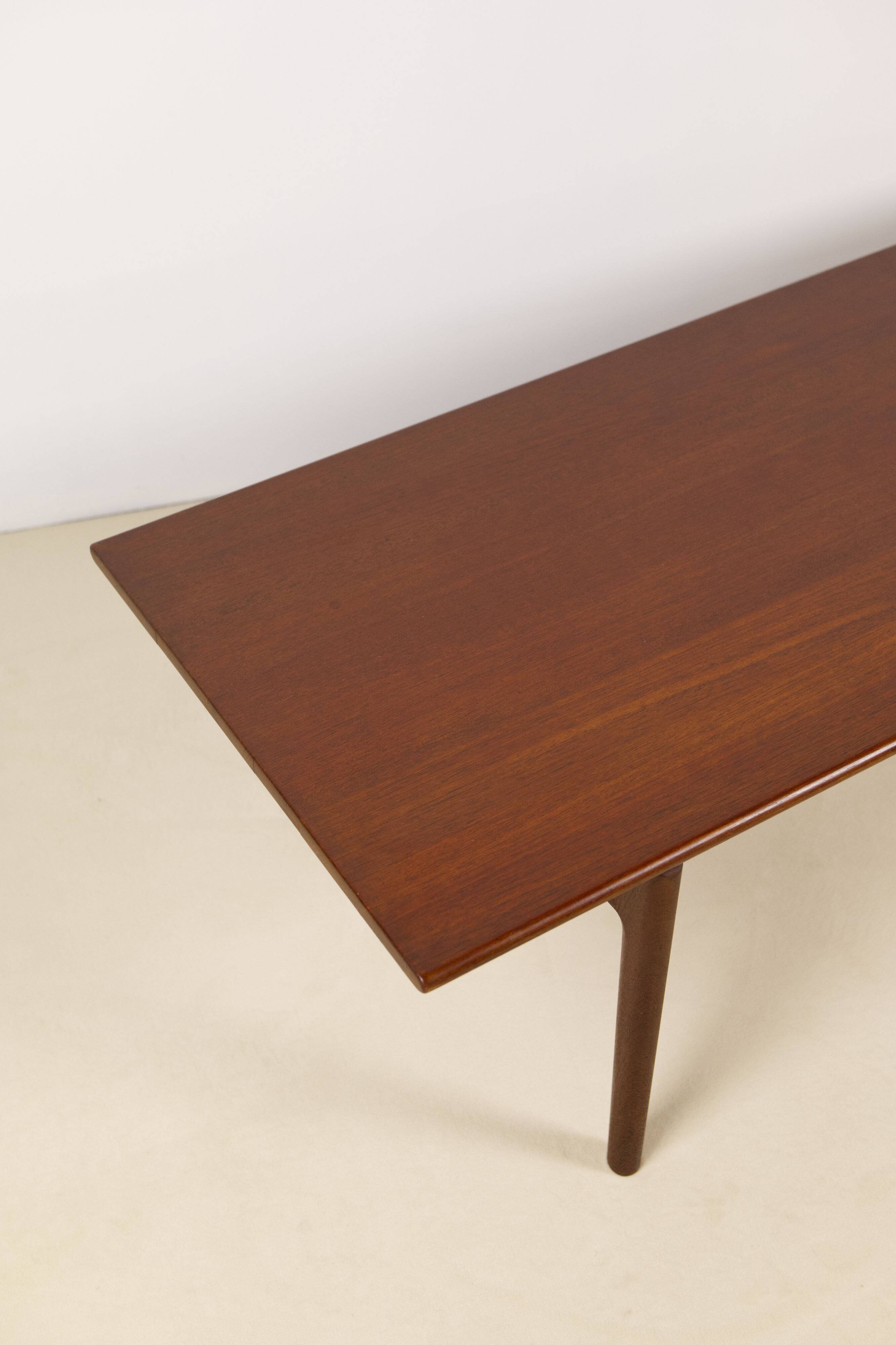 Hans Wegner AT-15 Solid Teak and Oak Coffee Table for Andreas Tuck