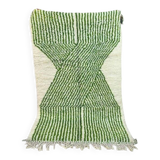 Handmade green Beni Ouraine rug