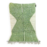 Tapis beni ouraine fait main vert