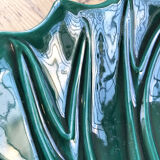 Vallauris green ceramic leaf dish