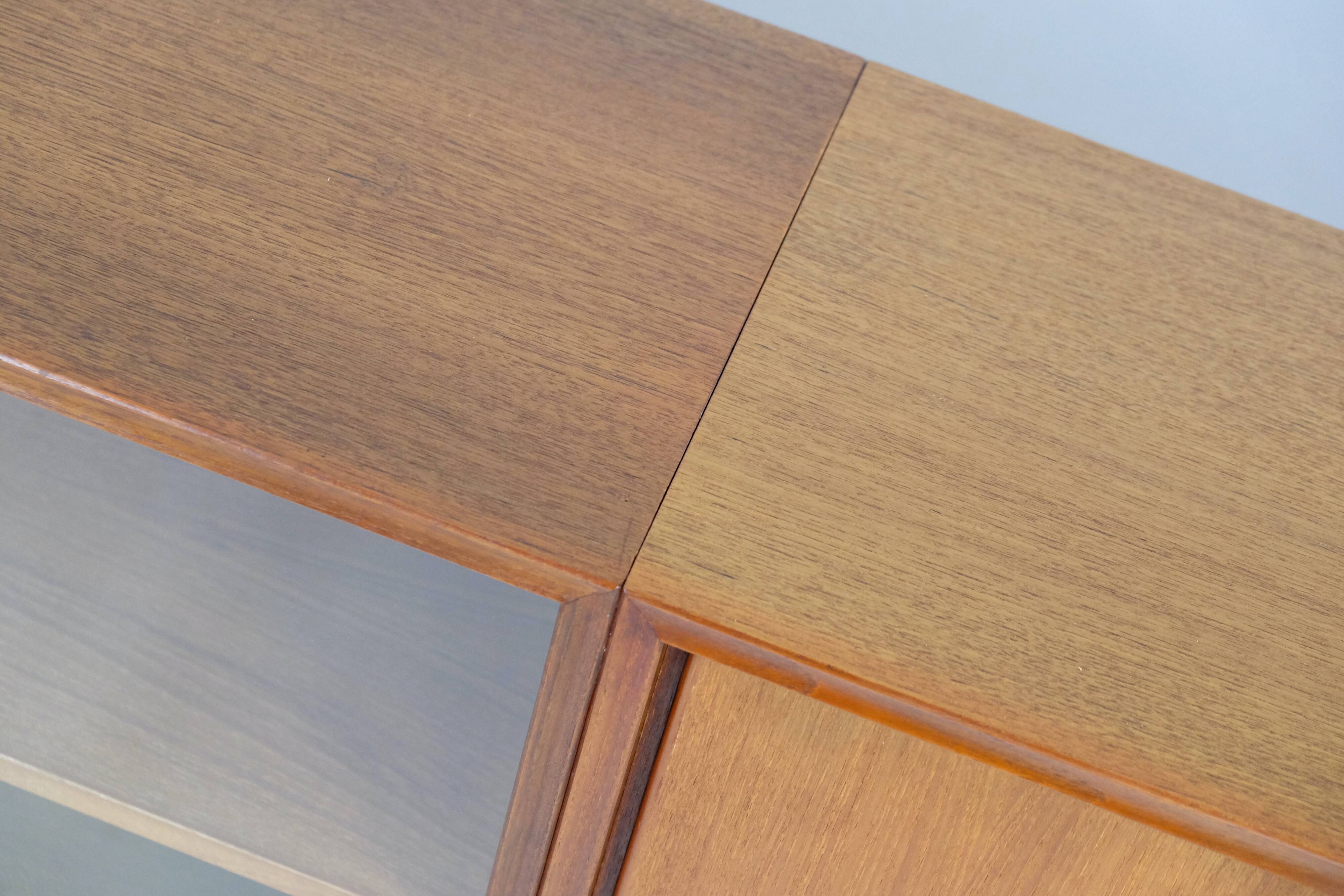 Midcentury teak sideboard vitrine lowboard 60er vintage 70er 60s