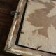 Rectangular golden wooden frame mirror