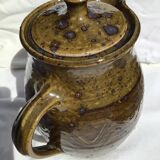 Signed olive green pyrity sandstone tea