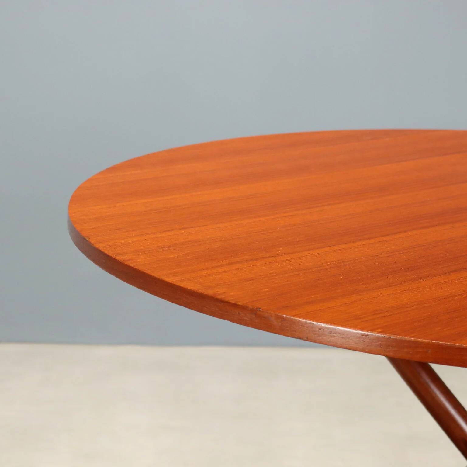 Vintage teak dining table designed in Italy from the 1960s.