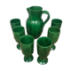 Glazed earthenware service by Foucard Jourdan Vallauris, 1960s