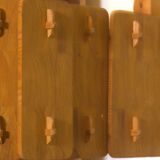 Vintage Suede pine chandelier 1970s