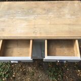 Light grey Parisian buffet raw wood