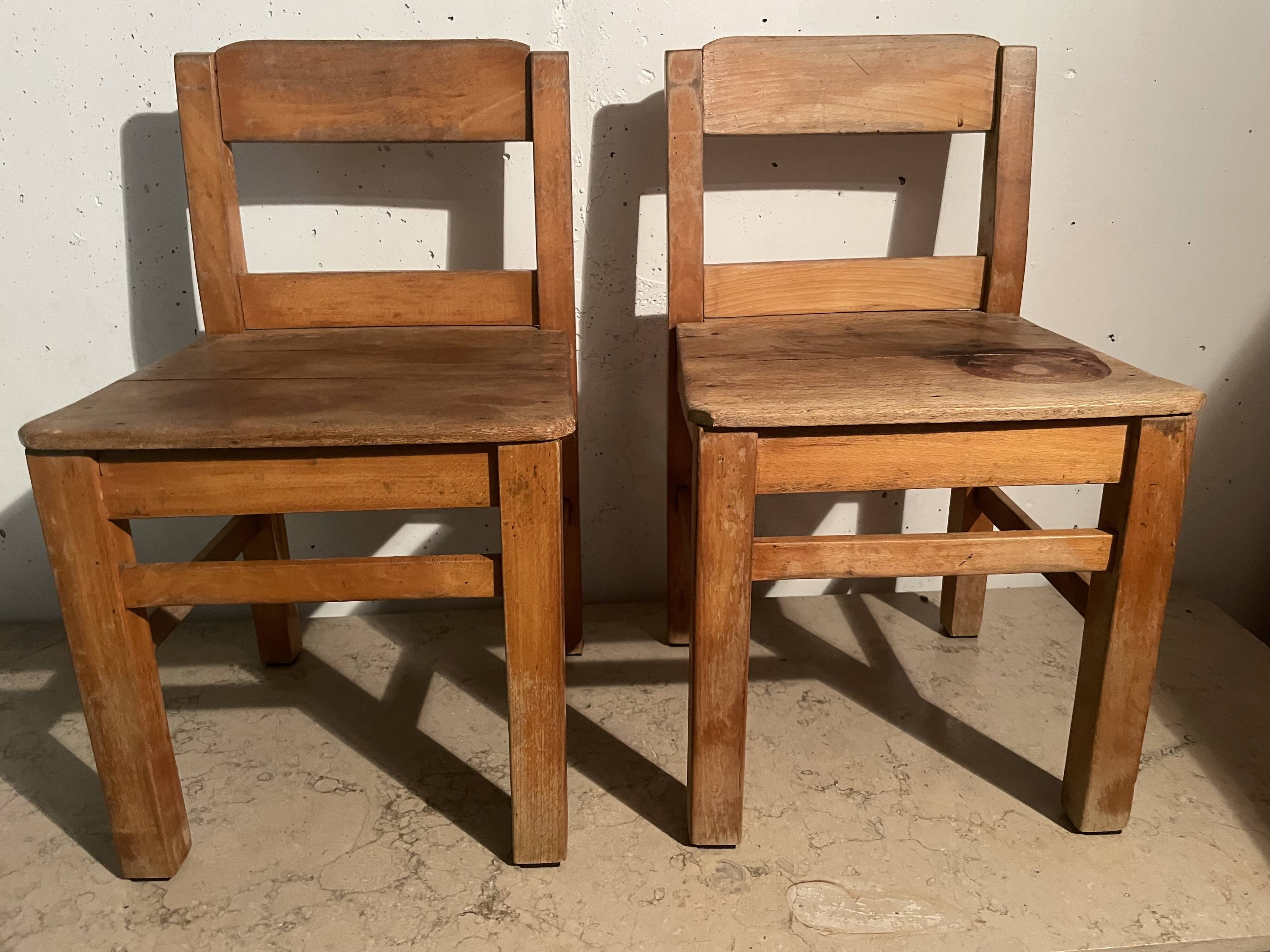 Pair of children's chairs from the 1950s