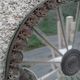 Antique oil wall lamp – Sun mirror and white opaline