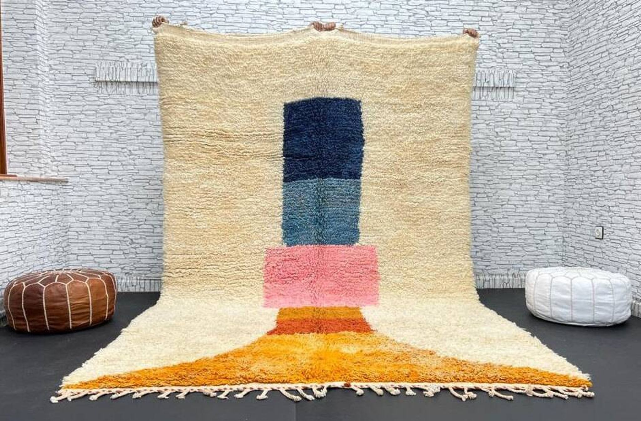 Tapis marocain artisanal fait main 3x2 m