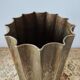 Egidio Casagrande umbrella stand in hammered brass, Italy, circa 1960.