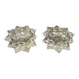 Pair of Saint-Louis cut crystal salt cellars