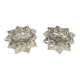 Pair of Saint-Louis cut crystal salt cellars