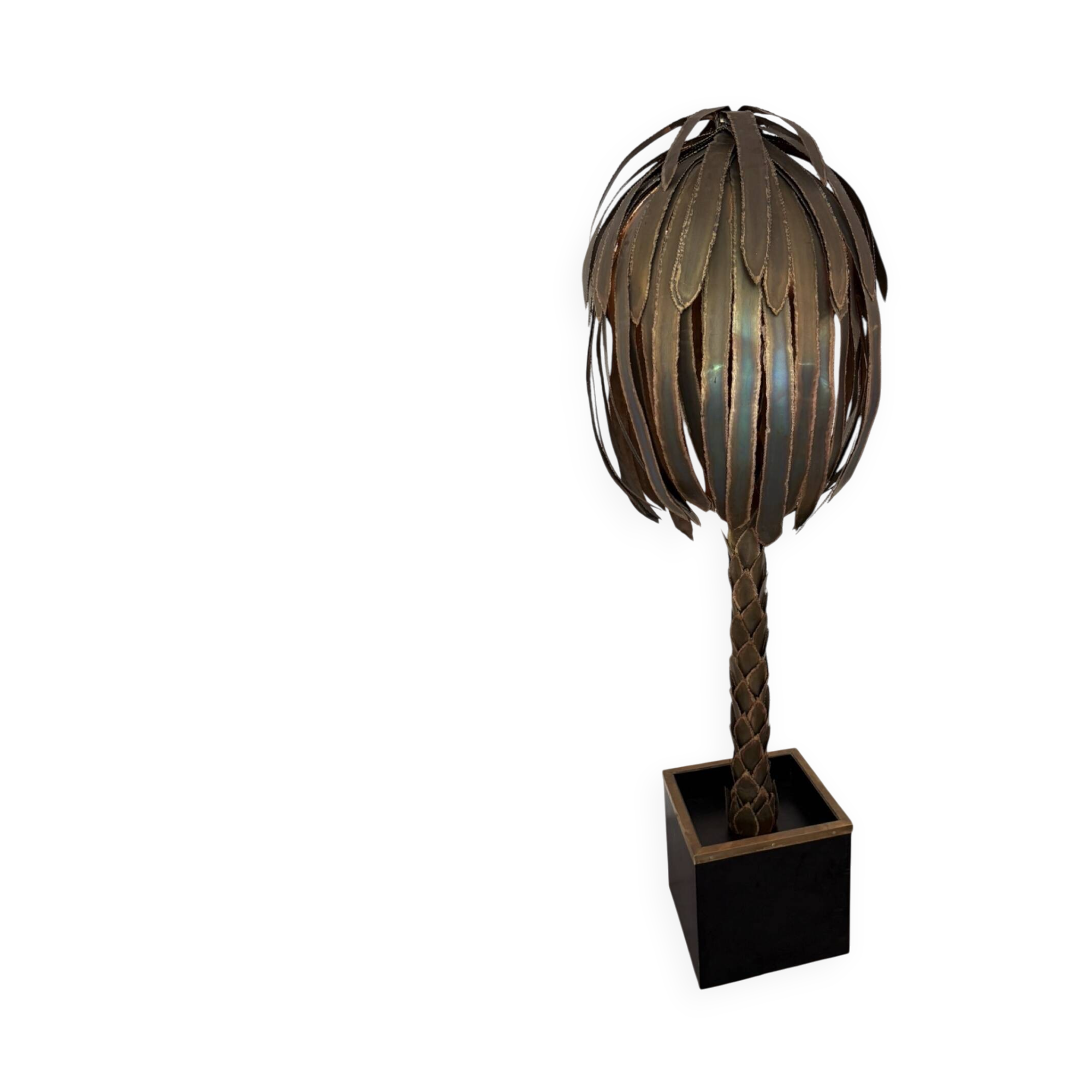 Lampadaire « palmier »  en laiton par Maison Jansen