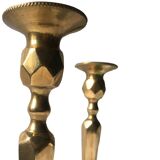 Solid brass candle holders