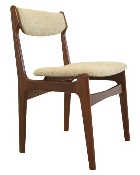 Set of 4 mid century teak chairs 'Nejede'