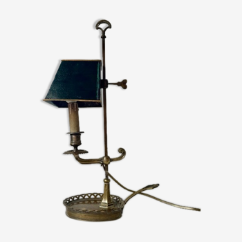 Lamp hot water bottle in bronze nineteenth century