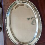 Vintage gold metal tray