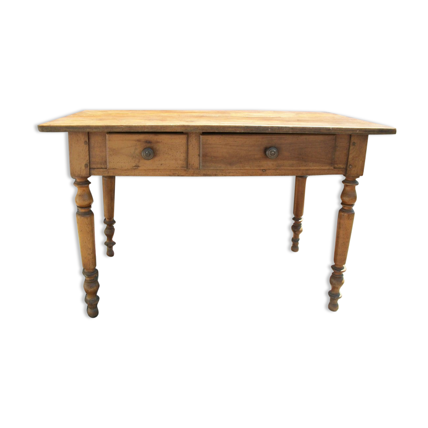 Desk 2 drawers in cherry tree